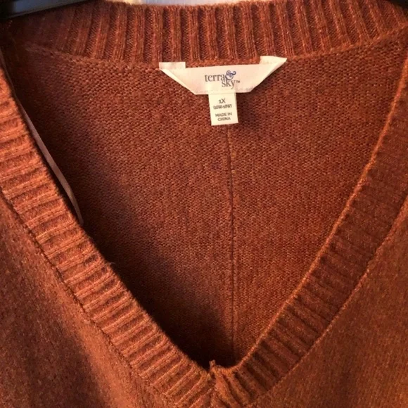 NWT- V- Neck sweater size 1X in perfect condition- NEW - Picture 3 of 6